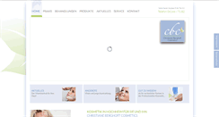 Desktop Screenshot of cbcosmetics.de